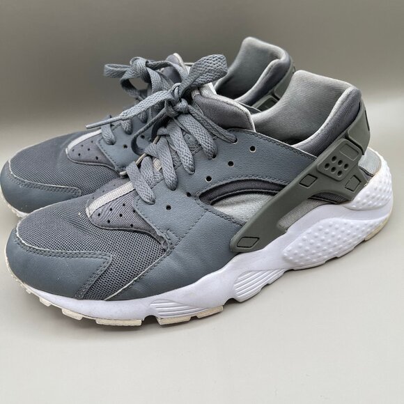 Nike Women's Grey Huarache Sz 9w - Picture 4 of 9